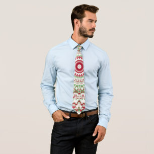 Tie‑Dye‑Weihnachtsmandala Krawatte