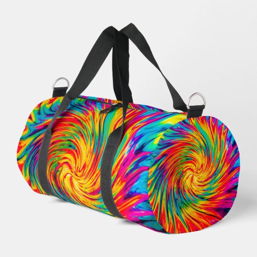 TIE DYE WIND ABSTRAKT DUFFLE BAG (Linke Seite)