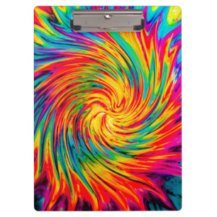 TIE DYE WIND ABSTRAKT KLEMMBRETT