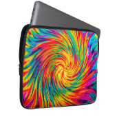 TIE DYE WIND ABSTRAKT LAPTOPSCHUTZHÜLLE (Vorne Rechts)