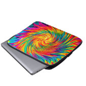 TIE DYE WIND ABSTRAKT LAPTOPSCHUTZHÜLLE (Vorne Knopf)