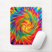 TIE DYE WIND ABSTRAKT MOUSEPAD (Mit Mouse)