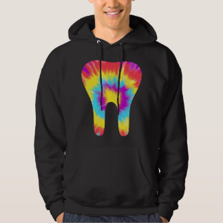 Tie Dye Zahn 60er Zahnarzt Dentalhygiene-Assistent Hoodie