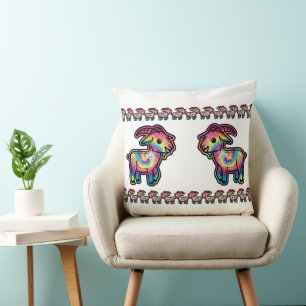 Tie-Dye-Ziege Kissen
