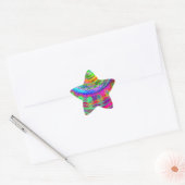 Tie Dye Ziel Stern-Aufkleber (Umschlag)