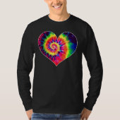 Tie Dyed Valentine's Day Shirt Cute Tye Dye Heart (Vorderseite)