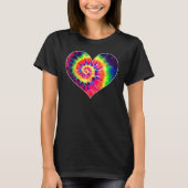 Tie Dyed Valentine's Day Shirt Cute Tye Dye Heart (Vorderseite)