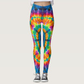 Tie-dyed, vibrant colored, leggings (Vorderseite)