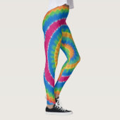 Tie-dyed, vibrant colored, leggings (Rechts)