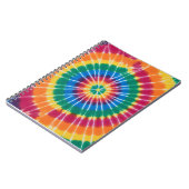 Tie-dyed, vibrant colored, notebook notizblock (Linke Seite)