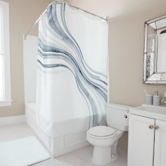 Tie-Dyed Wave Shower Curtain Duschvorhang