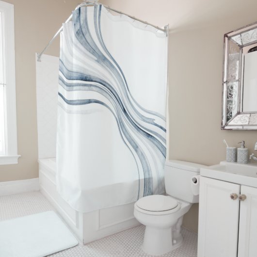 Tie-Dyed Wave Shower Curtain Duschvorhang (Beispiel)