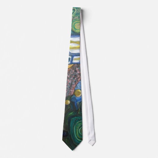 Tie inspired by Hundertwasser Krawatte (Vorderseite)