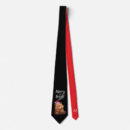 Tie : Merry & Bright (black) Krawatte