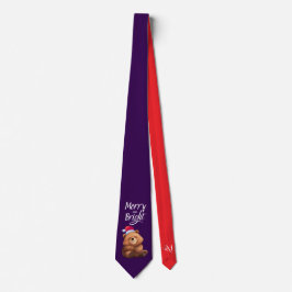 Tie : Merry & Bright (purple) Krawatte