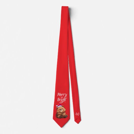 Tie : Merry & Bright (red) Krawatte (Vorderseite)