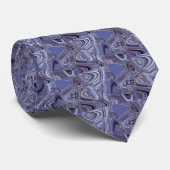 Tie Nackte Bäume - Periwinkle Krawatte (Gerollt)
