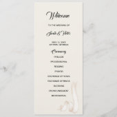 Tie the knot double side program card  programm (Vorderseite)