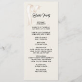 Tie the knot double side program card programm (Rückseite)