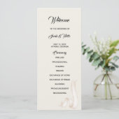 Tie the knot double side program card programm (Stehend Vorderseite)