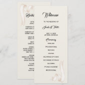 Tie the knot double side program card programm (Vorne/Hinten)