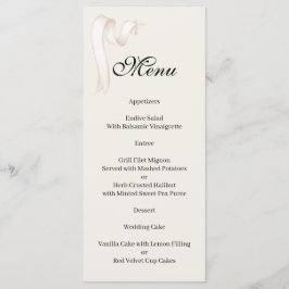 Tie the knot Menu Menükarte