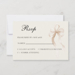 Tie the knot RSVP card Karte