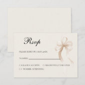 Tie the knot RSVP card Karte (Vorne/Hinten)