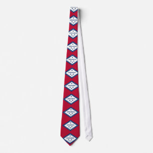 Tie with Flag of Arkansas, US Krawatte