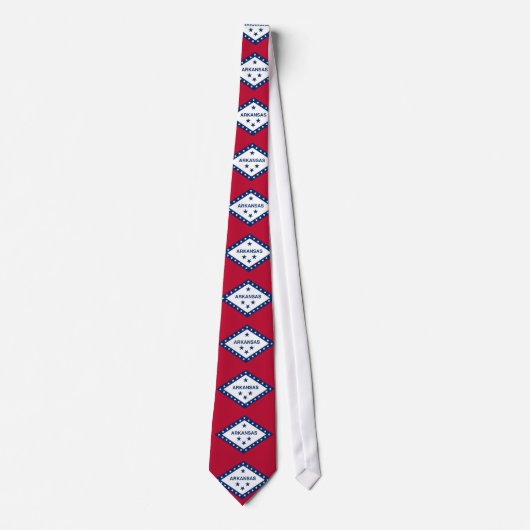 Tie with Flag of Arkansas, US Krawatte (Vorderseite)