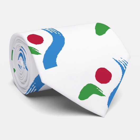 Tie with Flag of Seoul, South Korea Krawatte (Gerollt)