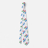 Tie with Flag of Seoul, South Korea Krawatte (Rückseite)