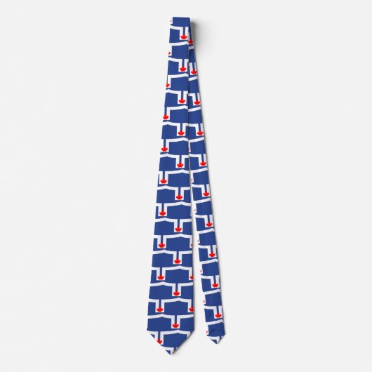 Tie with Flag of Toronto, Ontario Krawatte (Vorderseite)