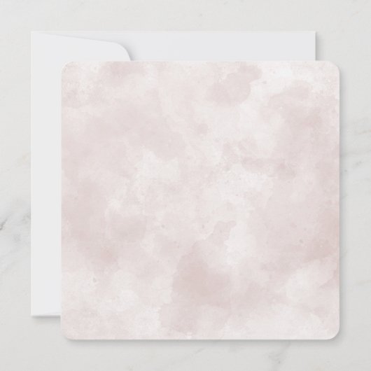 Tied Rope mit Hydrangea Bouquets Save The Date (Rückseite)