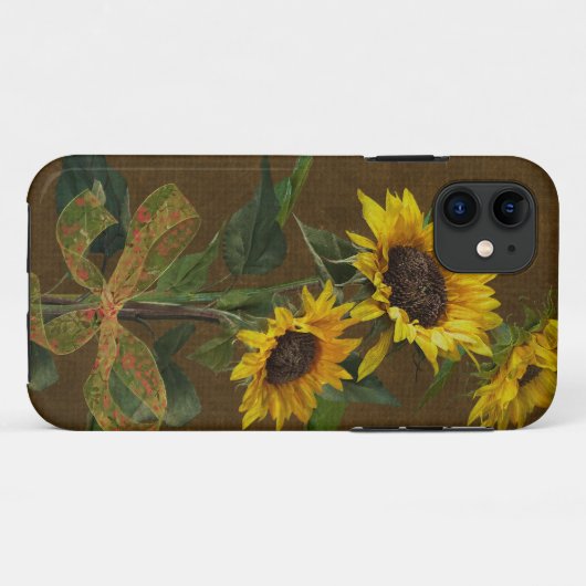 Tied Sunblumen Case-Mate iPhone Hülle (Rückseite (Horizontal))