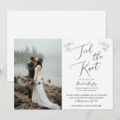 Tied the Knot Wedding Reception Einladung (Vorne/Hinten)