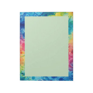 Tiedye 2 Farbige Wasserfarben-Wirbel Notizblock