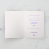 TieDye Batik Pink Lila Dankeschön Karte (Innenseite)