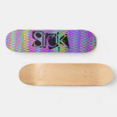 Tiedye-Crazy-Chevron Skateboard (Horizontal)