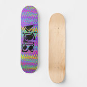 Tiedye-Crazy-Chevron Skateboard (Vorderseite)