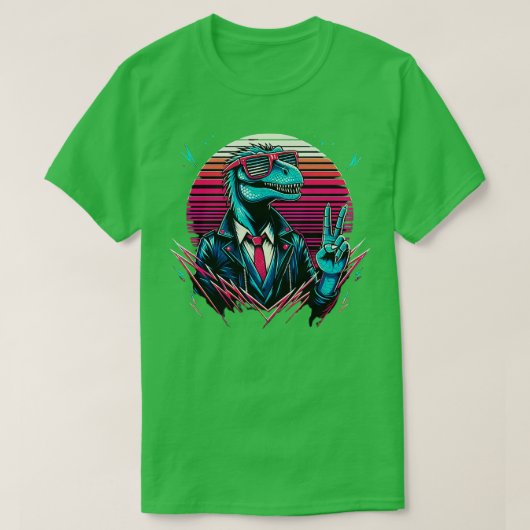 TieDye Dinosaur Hippie Dinosaur T-Shirt (Design vorne)