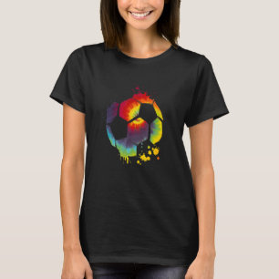 Tiedye-Fußball-Grafik Fußballspieler Sport Jungen T-Shirt