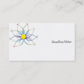 TieDye Gänseblümchen Visitenkarte (Rückseite)