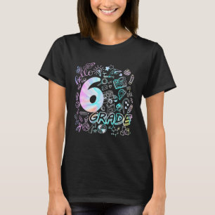 Tiedye Hallo 6. Klasse Team Sechstklassenlehrer S T-Shirt