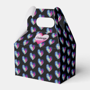 Tiedye-Herzen Geschenkbox zum Valentinstag Geschenkschachtel