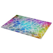 Tiedye Hippie Wavy Regenbogeneffekt Schneidebrett (Ecke)