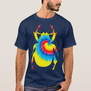 Tiedye-Käfer Regenbogen-Druck Marienkäfer Hippie-G T-Shirt