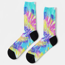 Tiedye Mehrfarben Socke