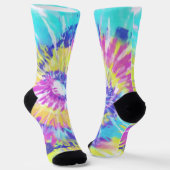 Tiedye Mehrfarben Socke (Gewinkelt)