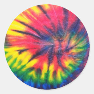 Tiedye-Muster Runder Aufkleber